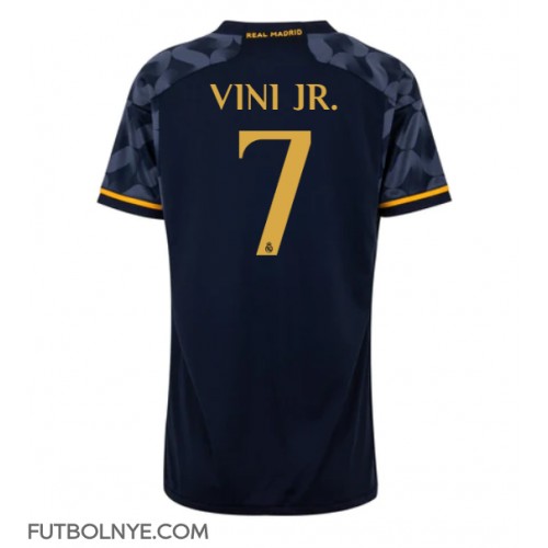 Camiseta Real Madrid Vinicius Junior #7 Visitante Equipación para mujer 2023-24 manga corta